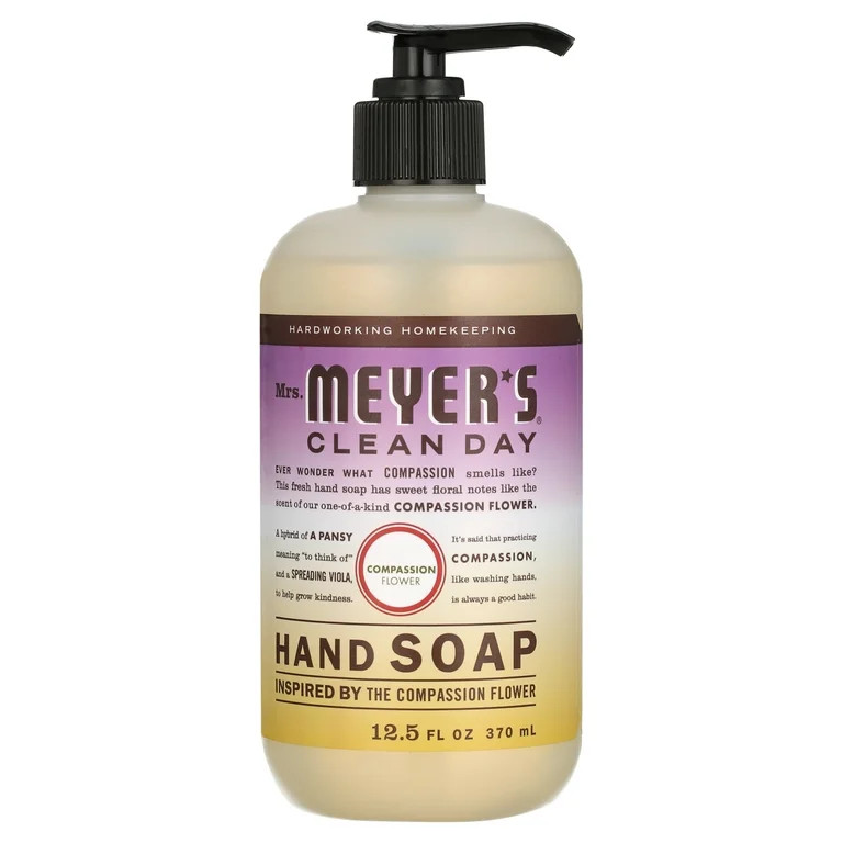 Mrs. Meyer's Clean Day Foaming Hand Soap, Compassion Flower Scent, 12.5 ounce bottle | Walmart (US)