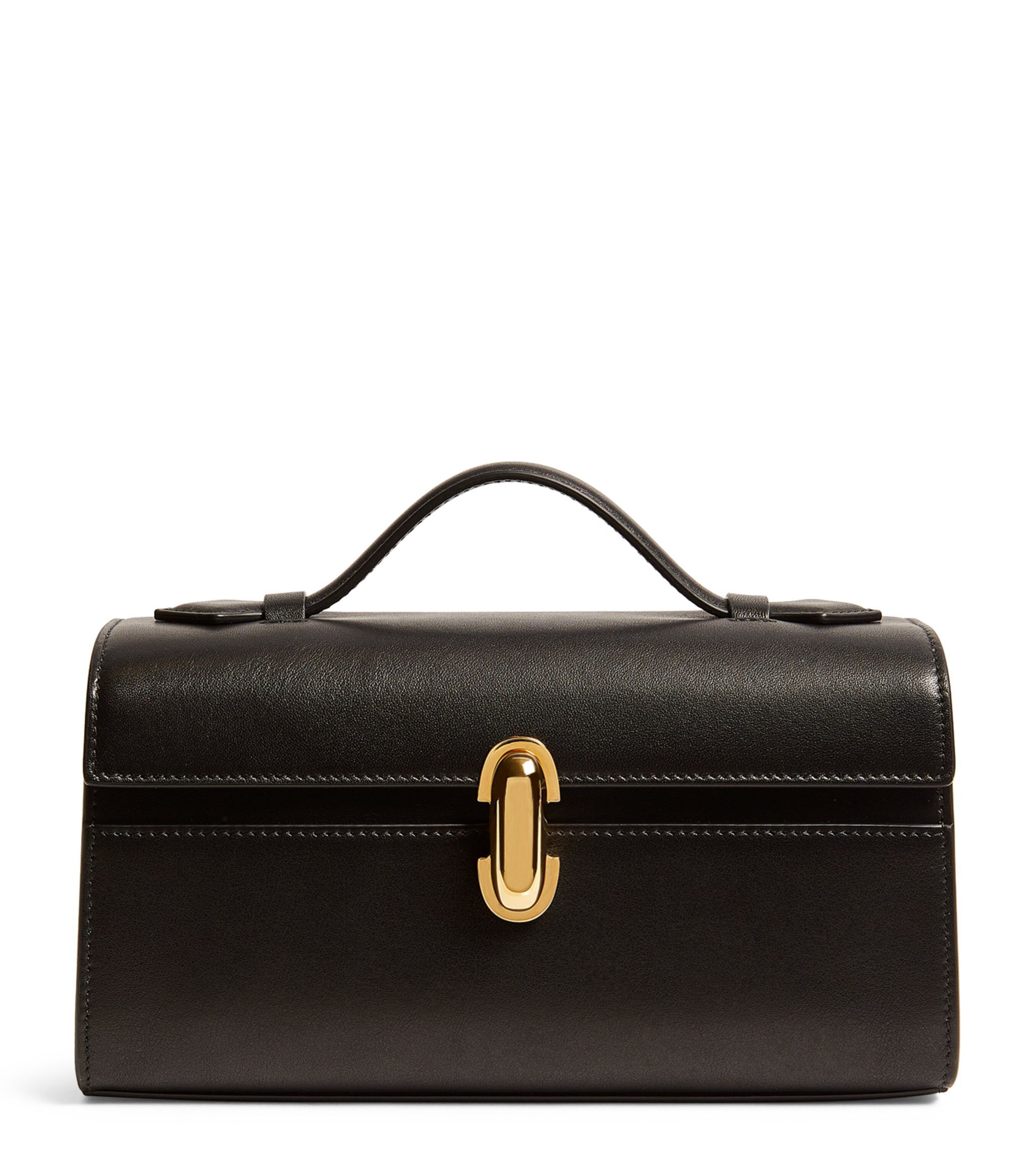 Leather Symmetry Top-Handle Bag | Harrods