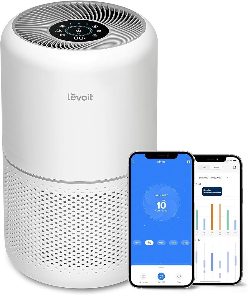 LEVOIT Air Purifiers for Home Bedroom, Smart WiFi, Auto Mode, Covers Up to 1095 Ft² for Home Lar... | Amazon (US)