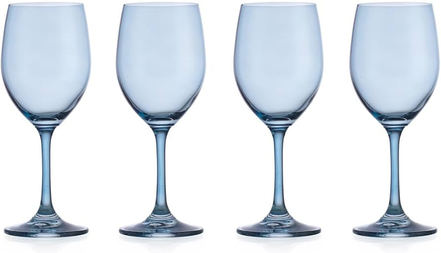 Godinger Stem Wine Glasses, Martini Glasses, Stem Wine Glass, Blue Wine Glass - Elegant Barware f... | Amazon (US)