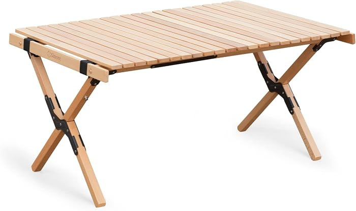 S'more Folding Picnic Table, Portable Camping Table with Carry Bag, Wood Outdoor Table for Picnic... | Amazon (US)