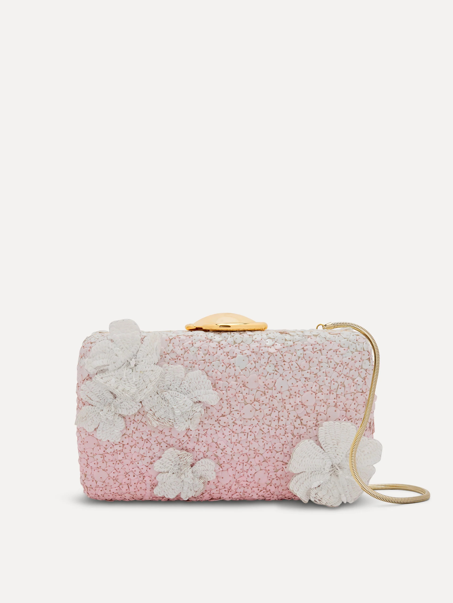 Cherry Blossom Sequin O Minaudière | Oscar de la Renta