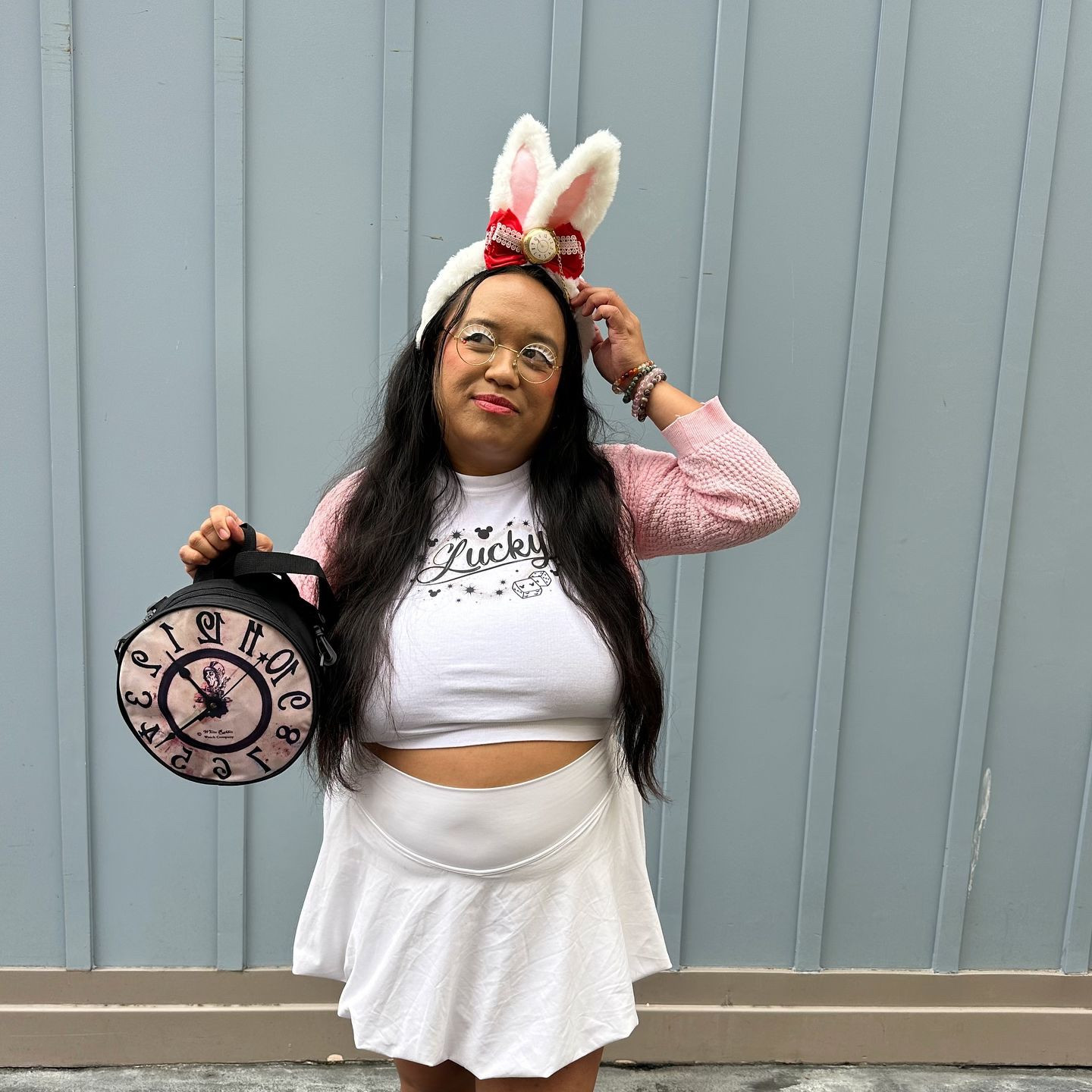 i'm late, i'm late for a very important date 🐰⏰

shirt is from lvckymouse on instagram

#LTKHalloween #LTKFindsUnder50 #LTKMidsize