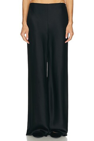 LESET Barb Bias Pant in Black - Black. Size M (also in ). | FWRD 