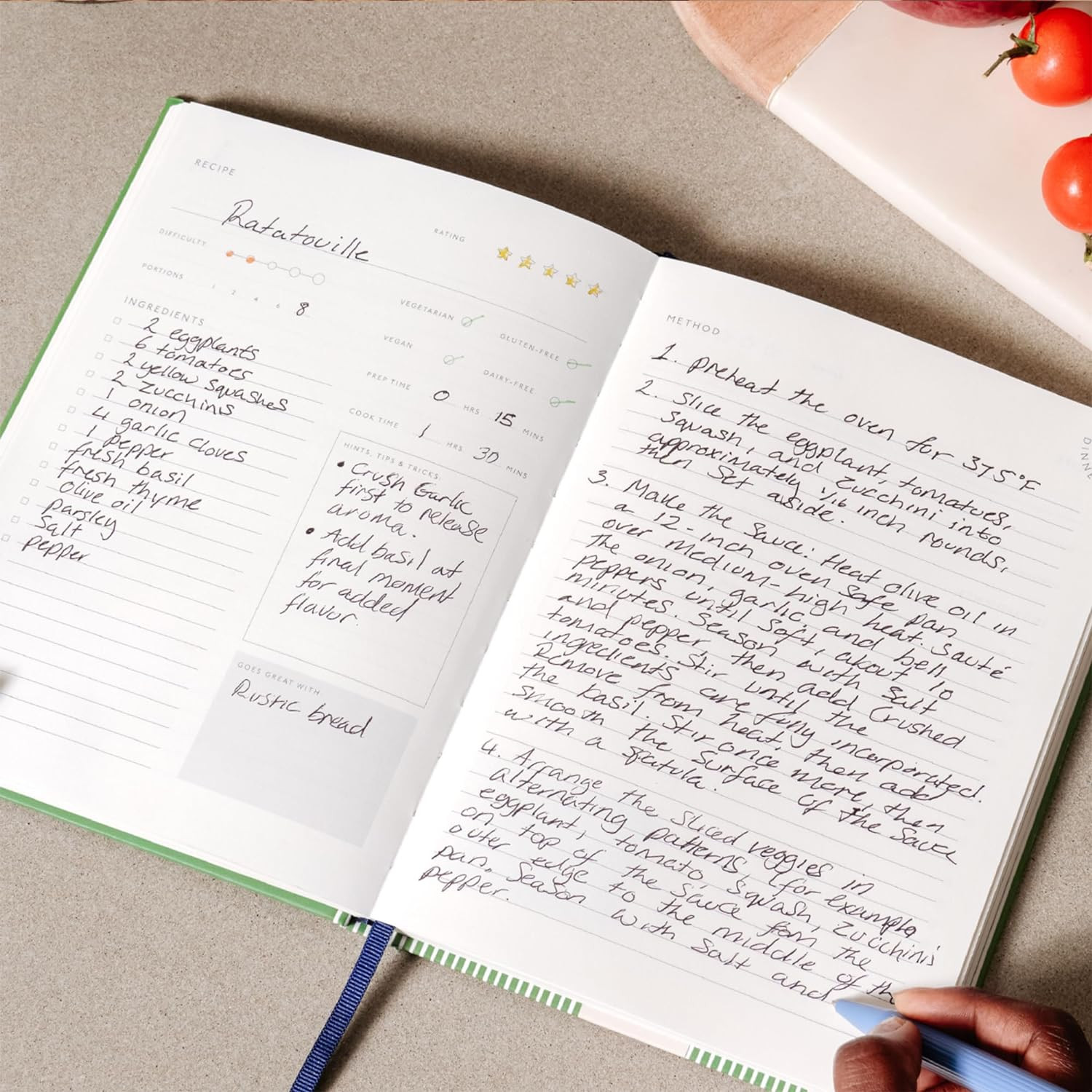 Papier Recipe Journal - Harvest, Navy, 153mm x 215mm, Hardback | Preserve Family Traditions | Sil... | Amazon (US)