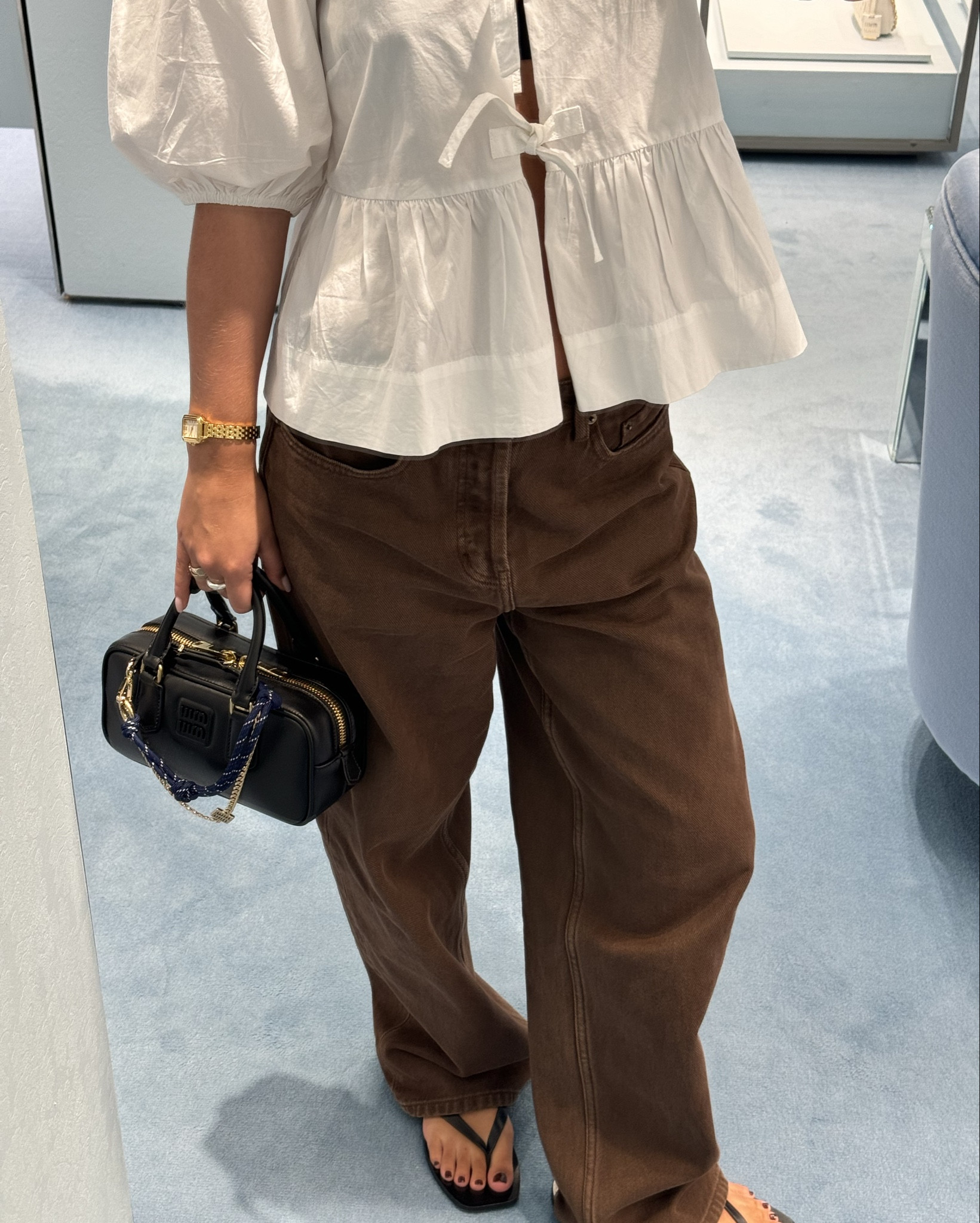White and brown combo is always a chefs kiss 🪽🤎 These relaxed straight brown jeans are a STAPLE in the drobe  

A ganni and venroy combo! 

#LTKaustralia #LTKgiftguide #LTKstyletip