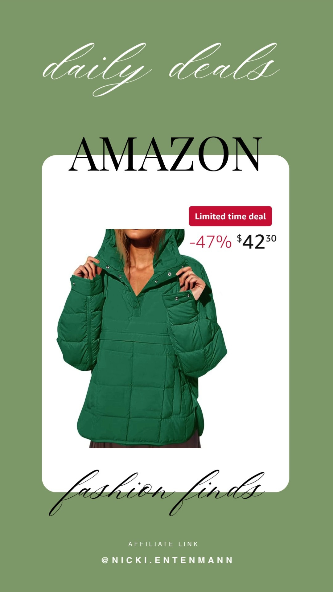 This womens oversized puffer jacket brings cheerful warmth and effortless charm to everyday outfits with bold flair. #OversizedJacket #PufferCoat #WomensFashion #WinterWear #WardrobeEssentials #DailyOutfits #LifestyleLooks #ModernStyle #CozyWear #CasualFashion 🧥❄️✨
 

 #LTKootd #LTKSeasonal #LTKTravel