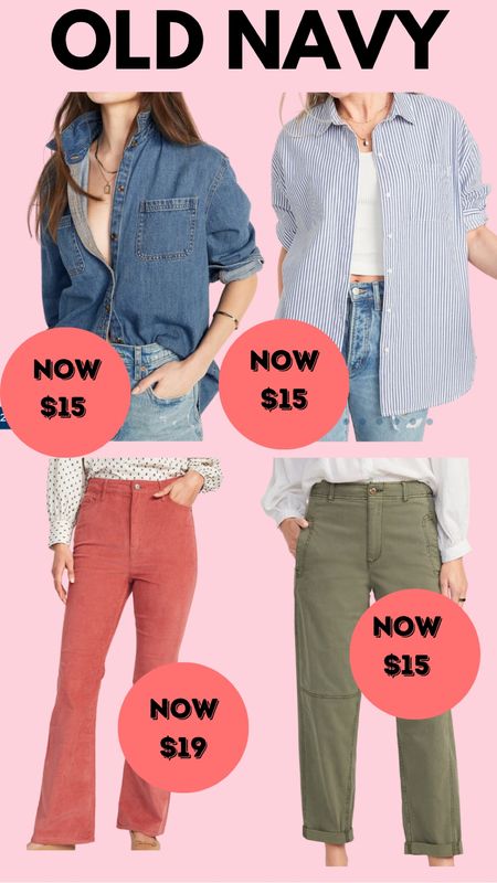 Old navy button up oversized 
Jeans, bootcut jeans, chinos

Valentines outfit, casual outfit 

#LTKGiftGuide #LTKsalealert #LTKunder100