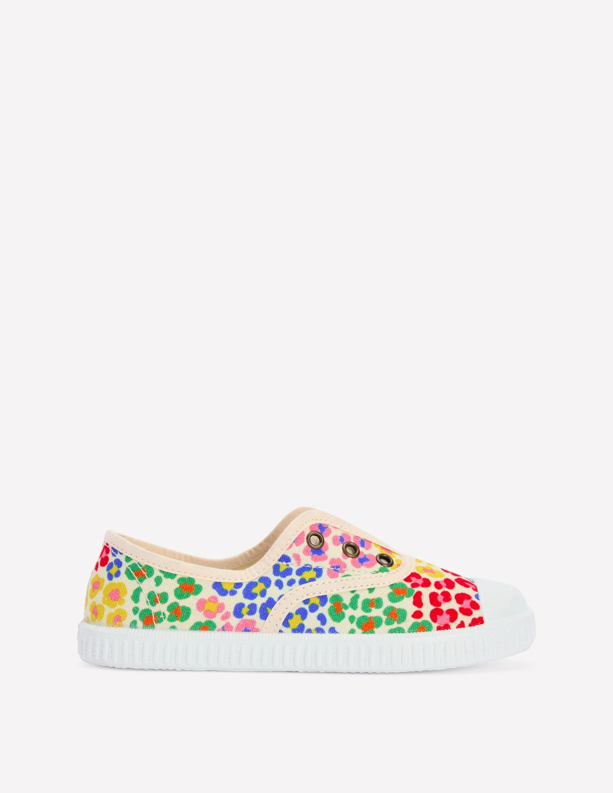 Laceless Canvas Pull-ons-Multi Leopard | Boden UK
