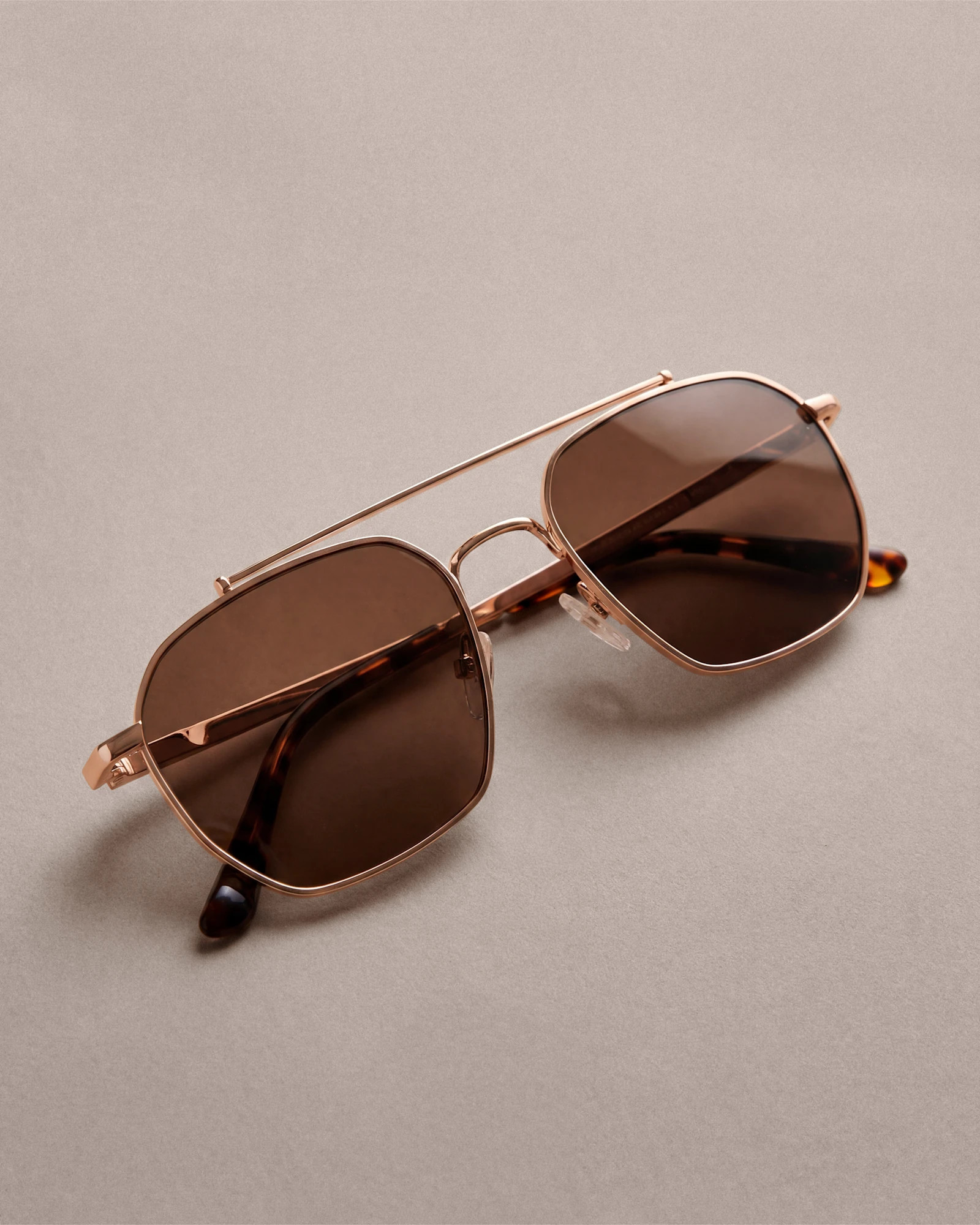 Baja Polarized Stainless Steel Sunglasses in Gold with Brown lens | Quince