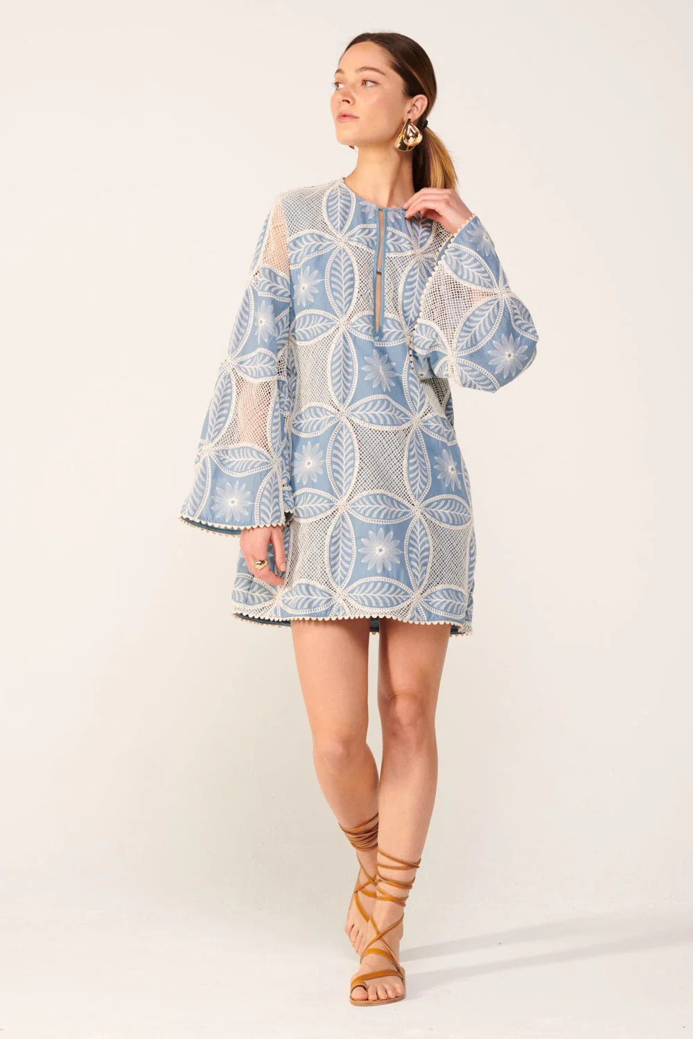 Mini Dress Gia - Blue | Poupette St Barth