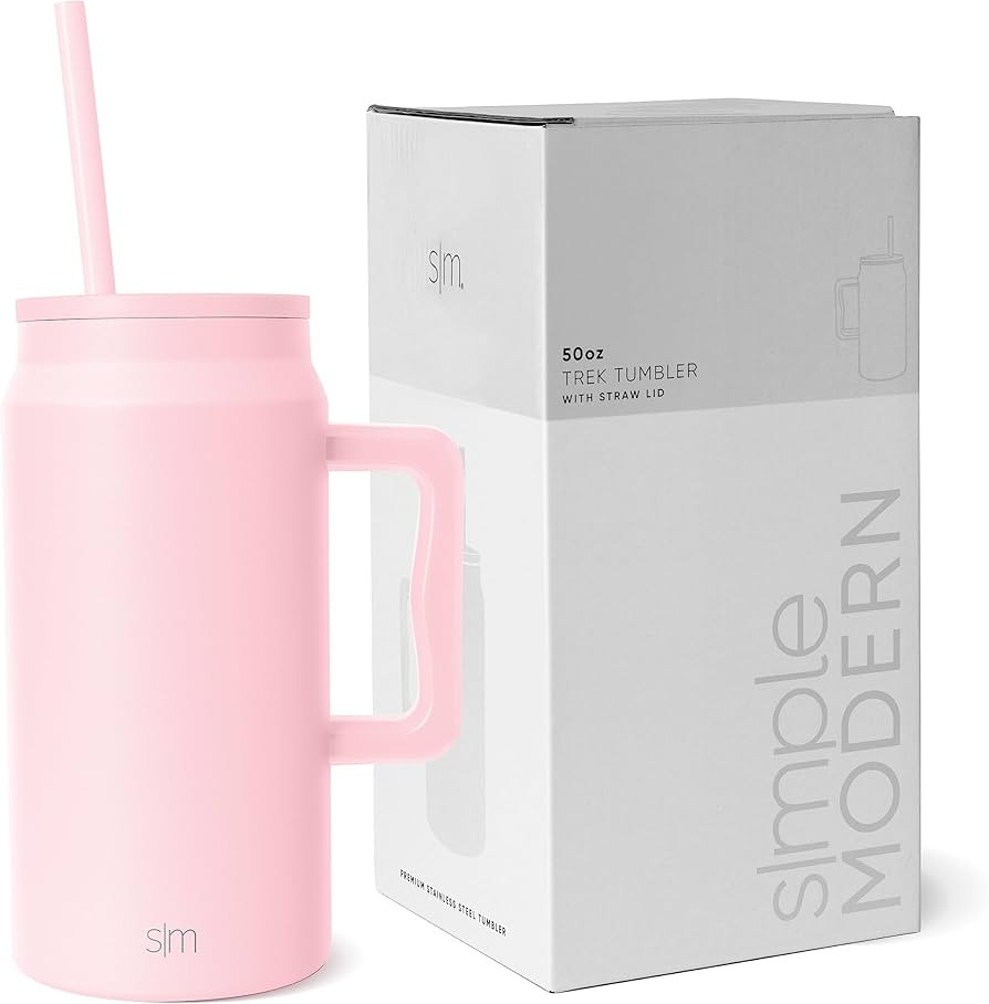 Simple Modern 50 oz Mug Tumbler with Handle and Straw Lid | Reusable Insulated Stainless Steel La... | Amazon (US)