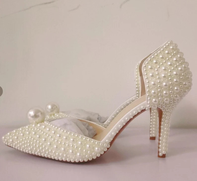 Pearlhighheels I Pearlbridal Shoes I Weddingbridalshoes I | Etsy | Etsy (US)