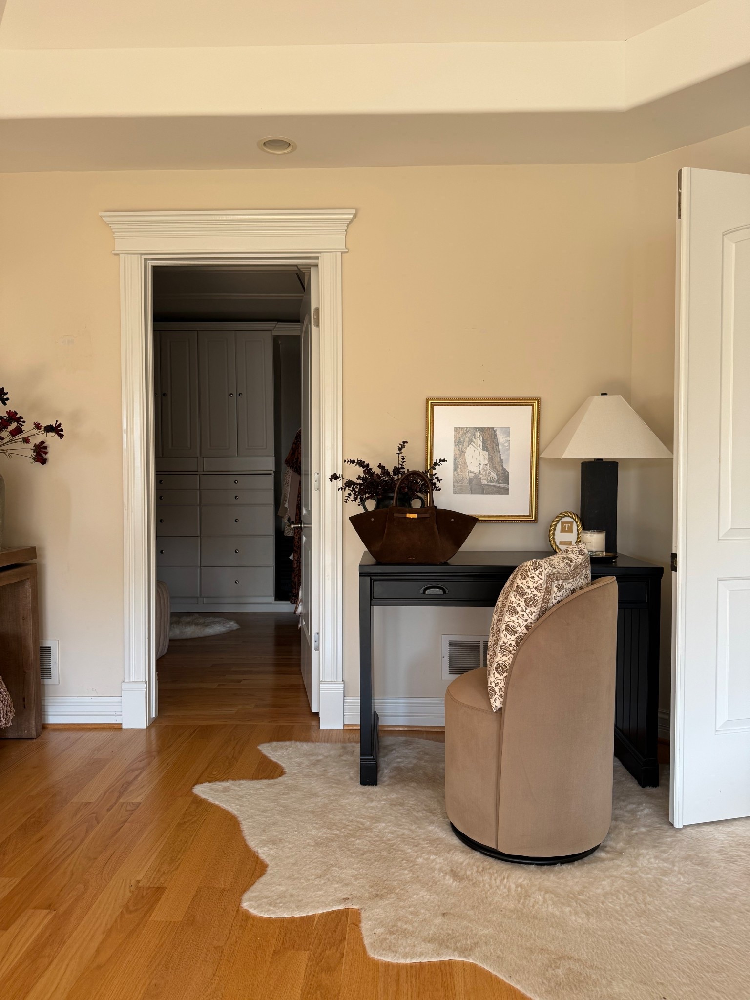Small corner styling idea! Added this beautiful desk from PB a few years ago, and love it here! Chair is new from Amazon! 

#LTKSaleAlert #LTKHome #LTKSeasonal