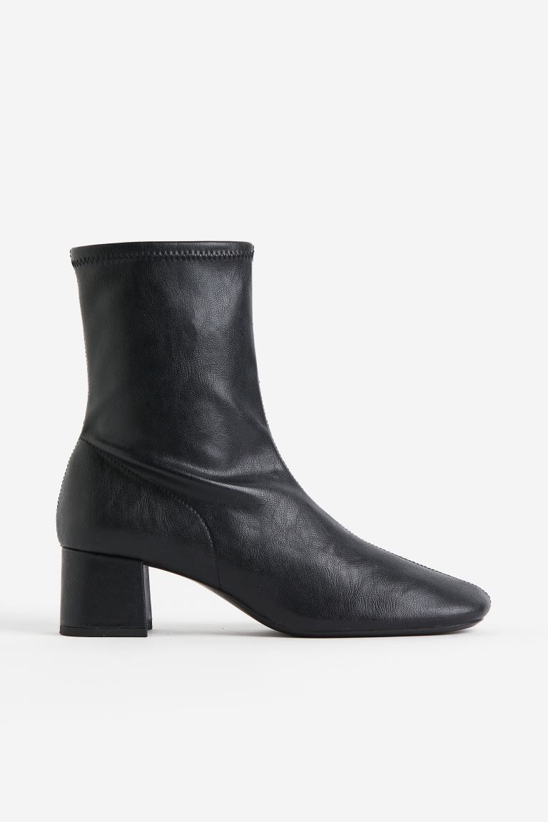 Ankle-high Sock Boots - Black - Ladies | H&M US | H&M (US + CA)
