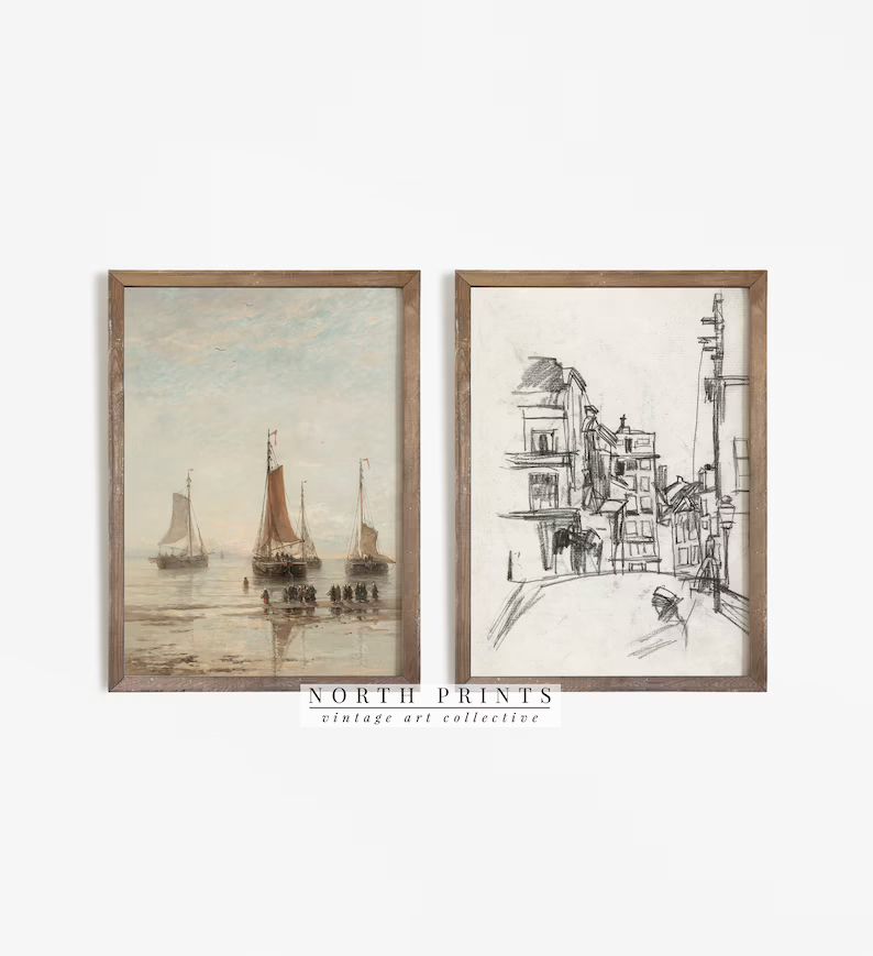 Vintage European Gallery Wall Print SET of 10 | Vintage Home Decor PRINTABLE #S77 | Etsy (US)