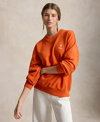 Women's Island Fleece Crewneck Long-Sleeve Sweatshirt | Macy's