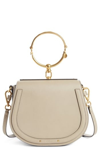 Chloe Medium Nile Leather Bracelet Saddle Bag - Black | Nordstrom