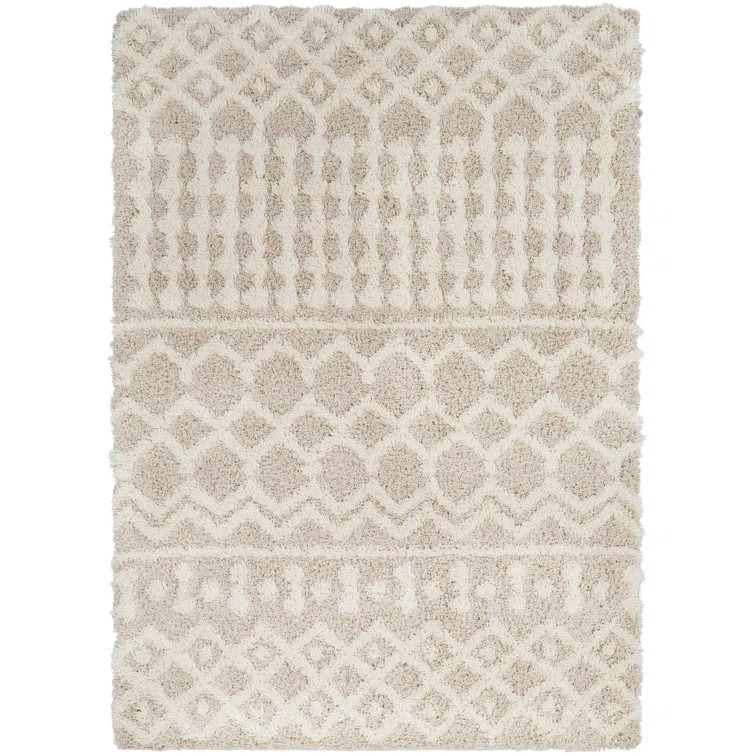 Square Southwestern Cream/Beige Area Rug | Wayfair North America