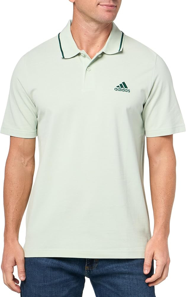 adidas Polo Essentials Piqué con logotipo pequeño para hombre | Amazon (US)