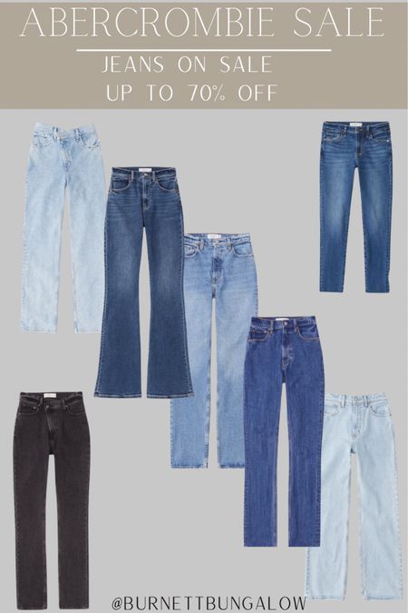 Round up of Abercrombie jeans. Great for work outfits or for dressing down. 

#LTKstyletip #LTKunder50 #LTKsalealert