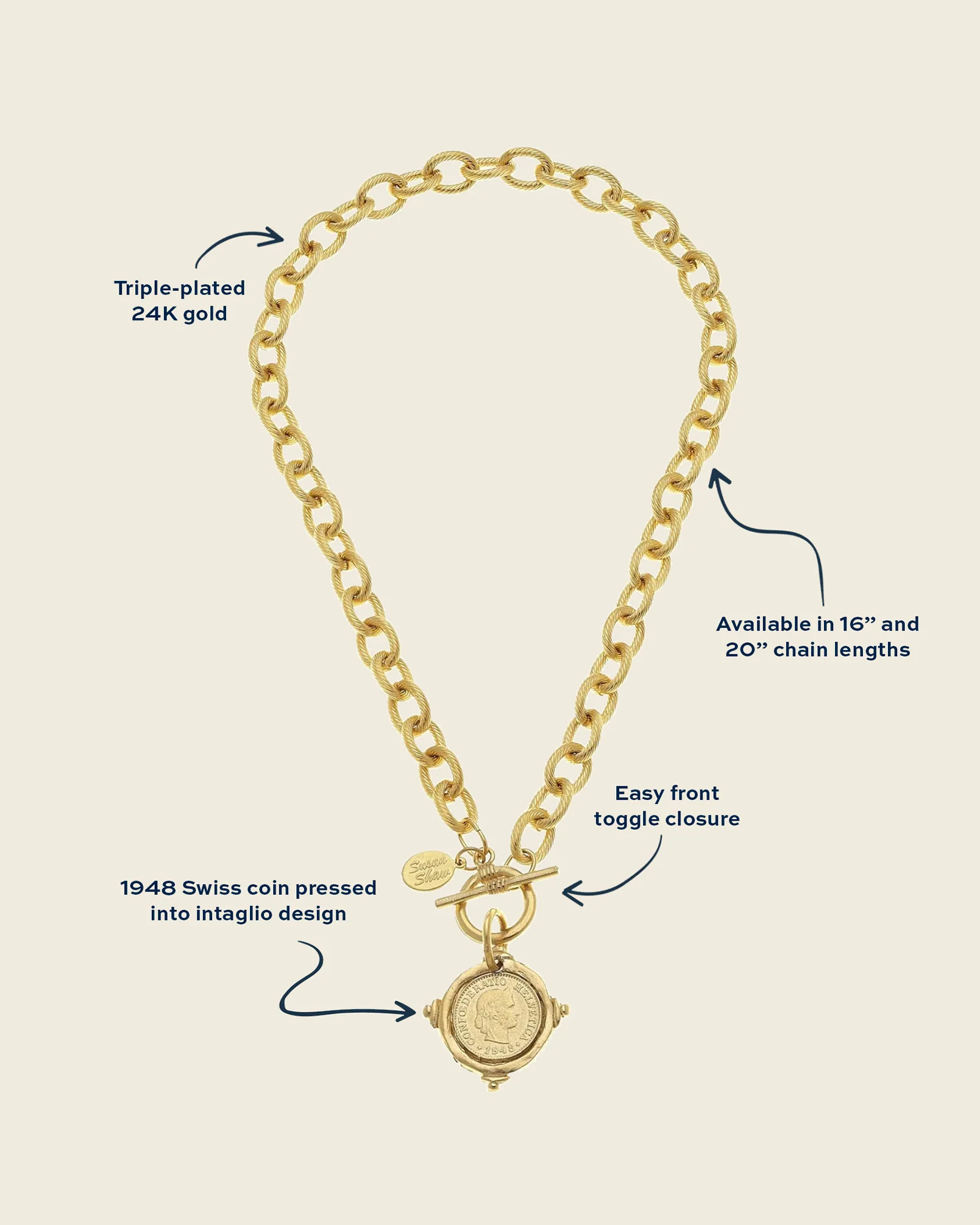 Coin Toggle Necklace | Susan Shaw