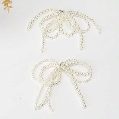 (2 pièces) 2 pièces Accessoires de chaussures pour femmes Clips de perles en forme de papillon, Décoration amovible pour chaussures à talons hauts, ch | SHEIN