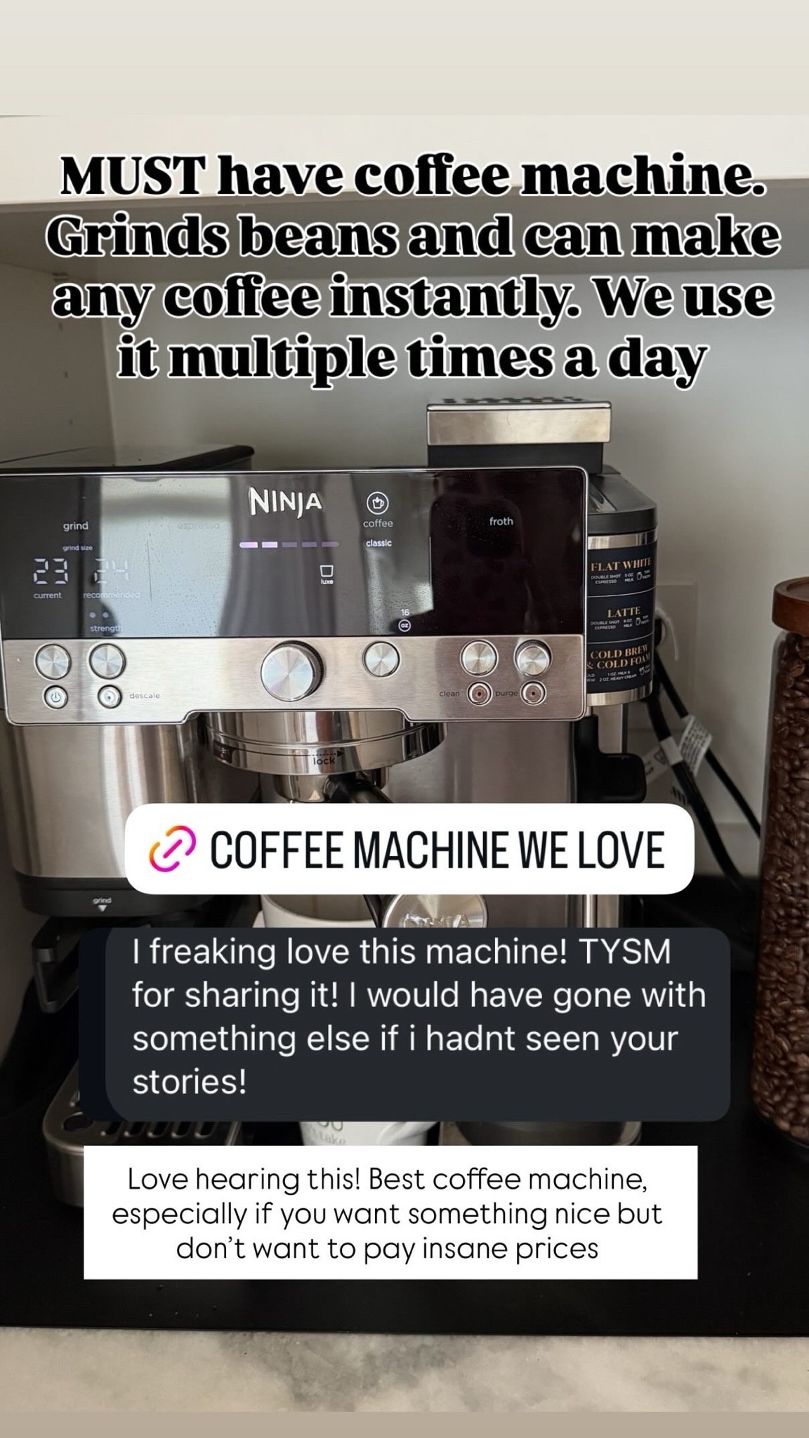 The best coffee maker on sale! We use it daily