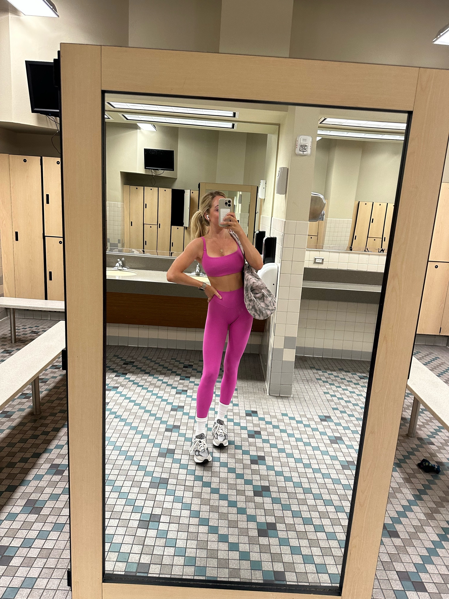 I sized down in both sports bra and leggings bc they’re SO stretchy! But I’d say they run tts 

#LTKFitness