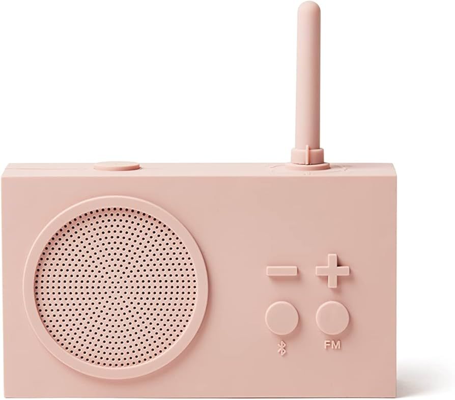 Lexon TYKHO 3 Wireless Bluetooth Speaker and FM Radio, Splashproof and Rechargeable - Pink | Amazon (US)