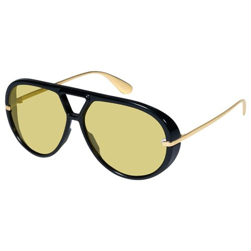 mosanana Trendy Oversized Big Aviator Retro 70s 2025 Sunglasses for Women Men Wide Cool Vintage Fashion Large Modern Pilot Shield Black Yellow Lens MS52478 | Amazon (US)