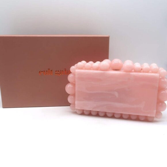 Cult Gaia Eos Box Clutch Pearlescent Pink Acrylic NEW | Poshmark