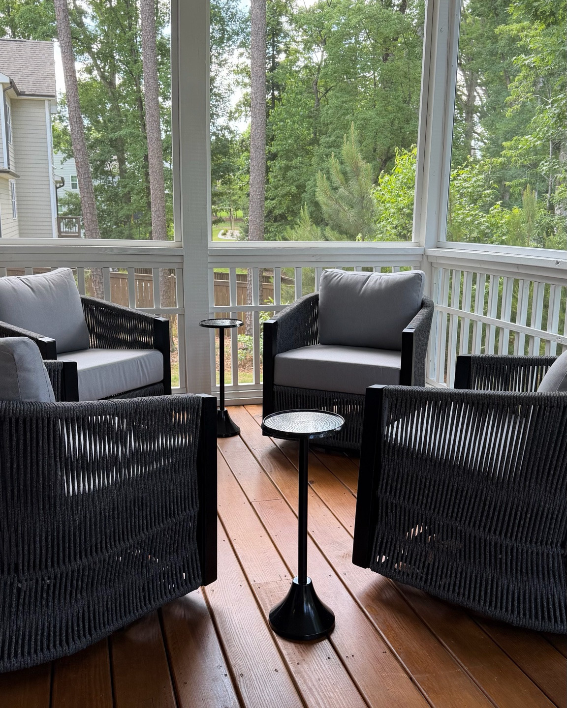 Progress on our screened porch update!