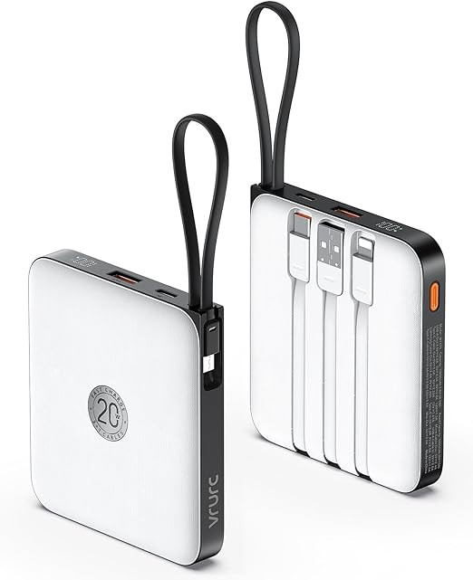 VRURC Battery Pack Charger Portable 10000mAh, 22.5W Fast Charging Portable Charger with Built-in ... | Amazon (US)