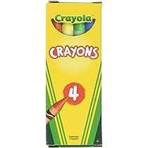 Crayola 4 ct Crayons - 24 Boxes per case Pack | Amazon (US)