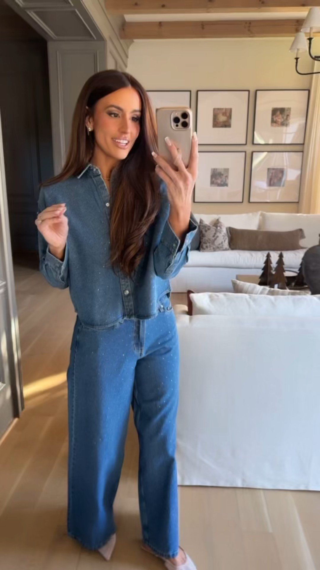 Denim set, rhinestone denim set

#LTKFindsUnder50 #LTKootd #LTKHoliday