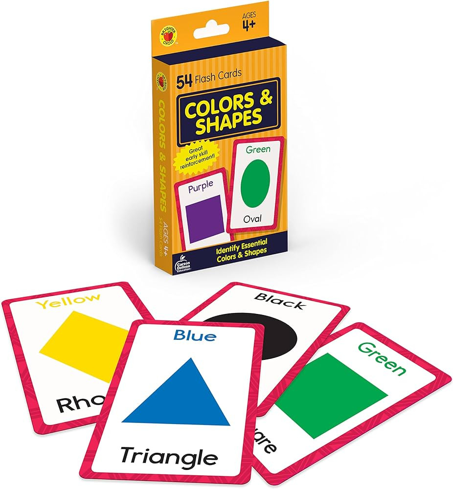 Carson Dellosa Colors and Shapes Flash Cards for Toddlers 2-4 Years, Shape Flash Cards and Primar... | Amazon (US)