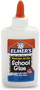 Elmer's bundle Washable Liquid School Glue, White, Dries Clear, 4 fl oz Plus Disappearing Purple ... | Amazon (US)