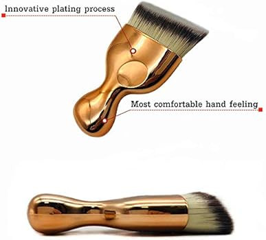 Angled Flat Foundation Brush High Density Face Body Kabuki Makeup Brush for Liquid Foundation Powder | Amazon (US)
