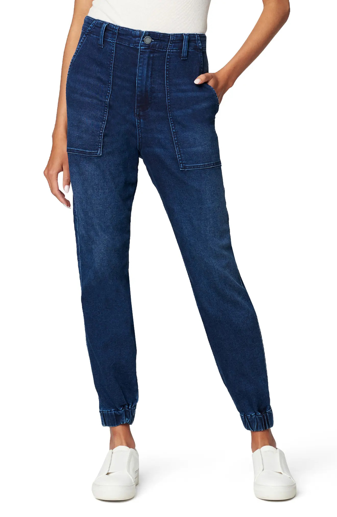 BLANKNYC Stretch Denim Joggers, Size 26 in Next Topic at Nordstrom | Nordstrom