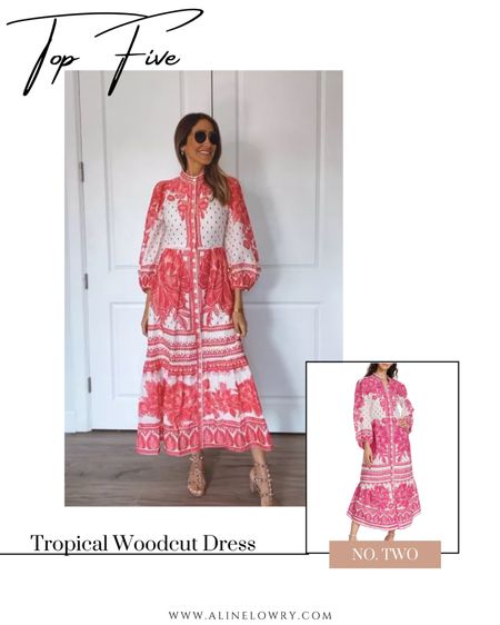 Top Two of this week! Beautiful pink spring dress Fits true to size I’m wearing a size small