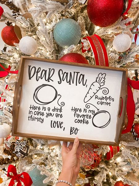 Christmas plate for santa 
Santa cookie board 


#LTKunder50 #LTKHoliday #LTKSeasonal