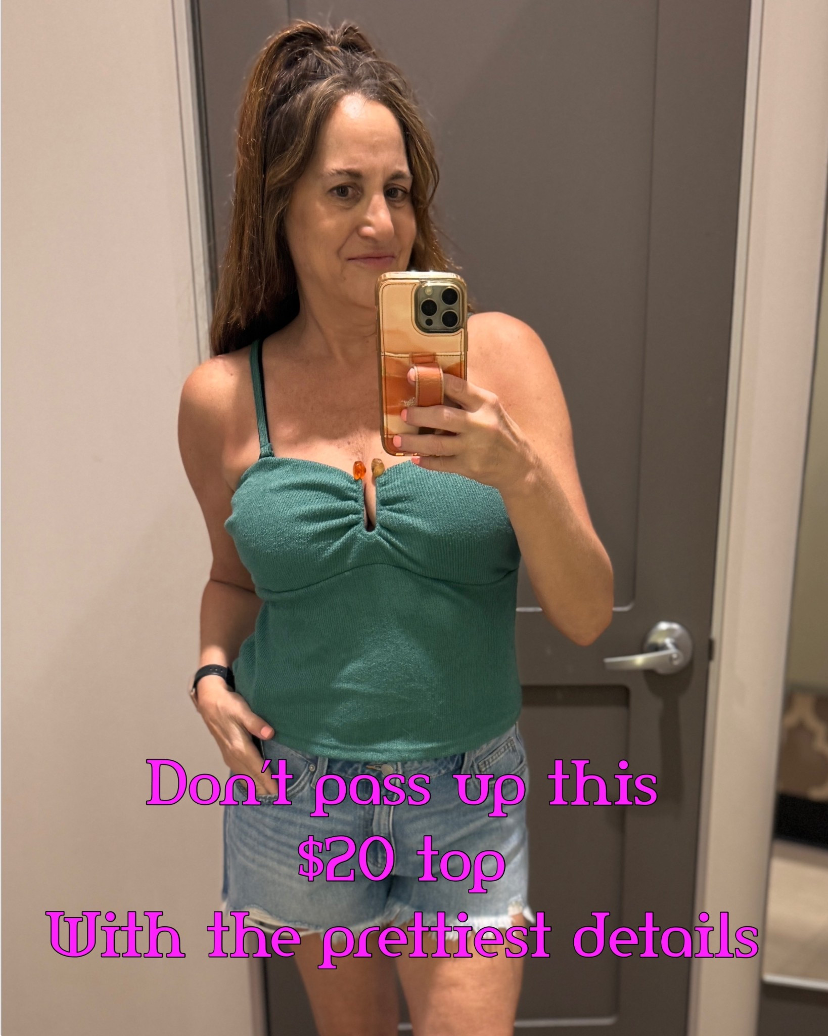 The prettiest hardware details on this $20 top..also has adjustable & removable straps!

Top- L
Shorts- sized up 1 to 12

@Target 

#LTKOver40 #LTKootd #LTKSeasonal