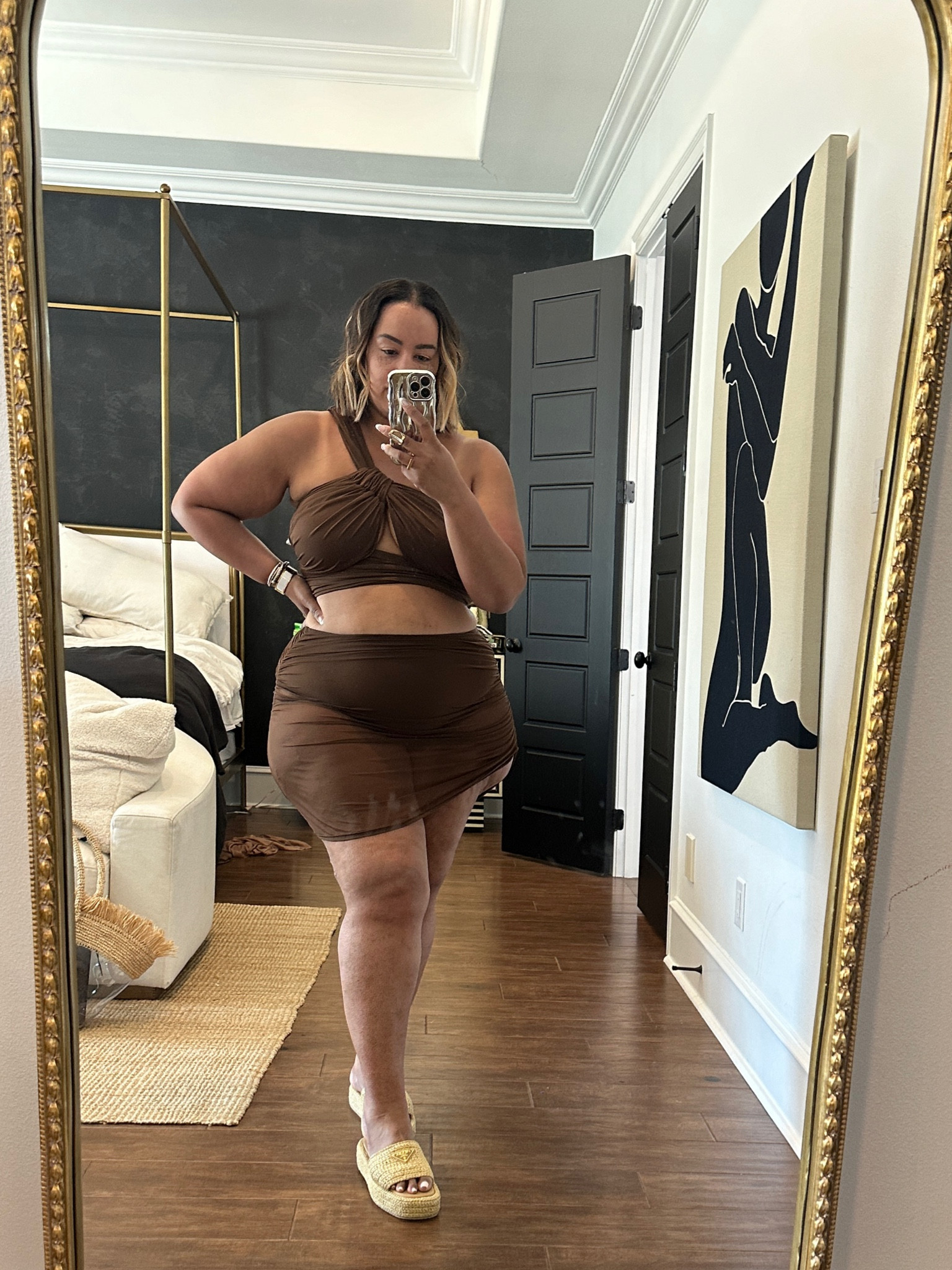 The cutest brown swimsuit! Im wearing a 18 in the top and a 20 in the bottom 

#LTKswim #LTKplussize #LTKmidsize