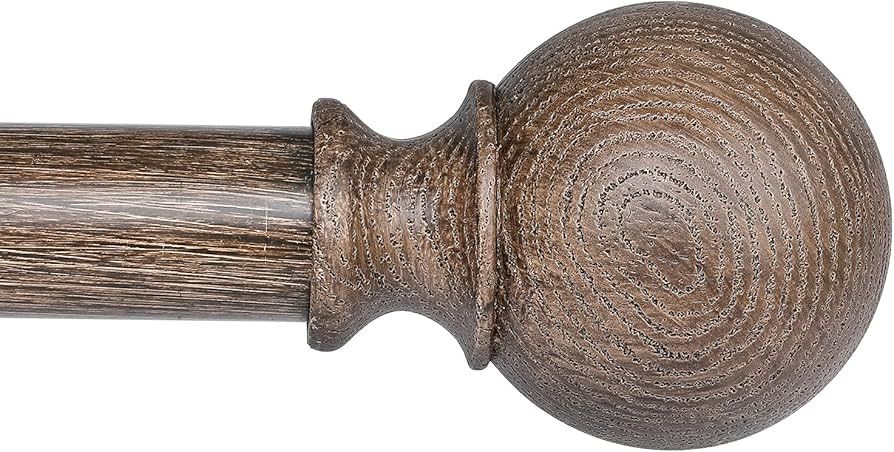 Amazon.com: BRIOFOX Curtain Rod Set 1 Inch Adjustable 72 to 144 Inches, Long Decorative Drapery T... | Amazon (US)