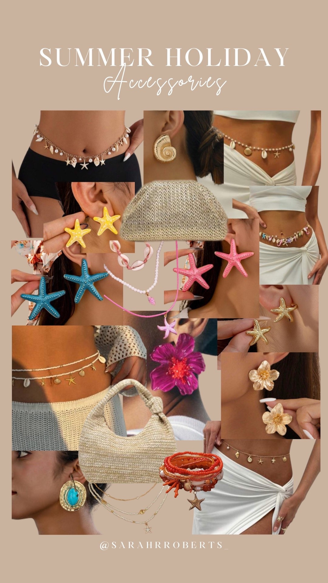 I always get so many questions about my holiday accessories so thought I’d share my recent Shein order with you ⭐️🐚🥥🌴

Holiday accessories, belly chain, shell earrings, holiday jewellery, gold bag, summer jewellery 

#LTKtravel #LTKsummer #LTKstyletip