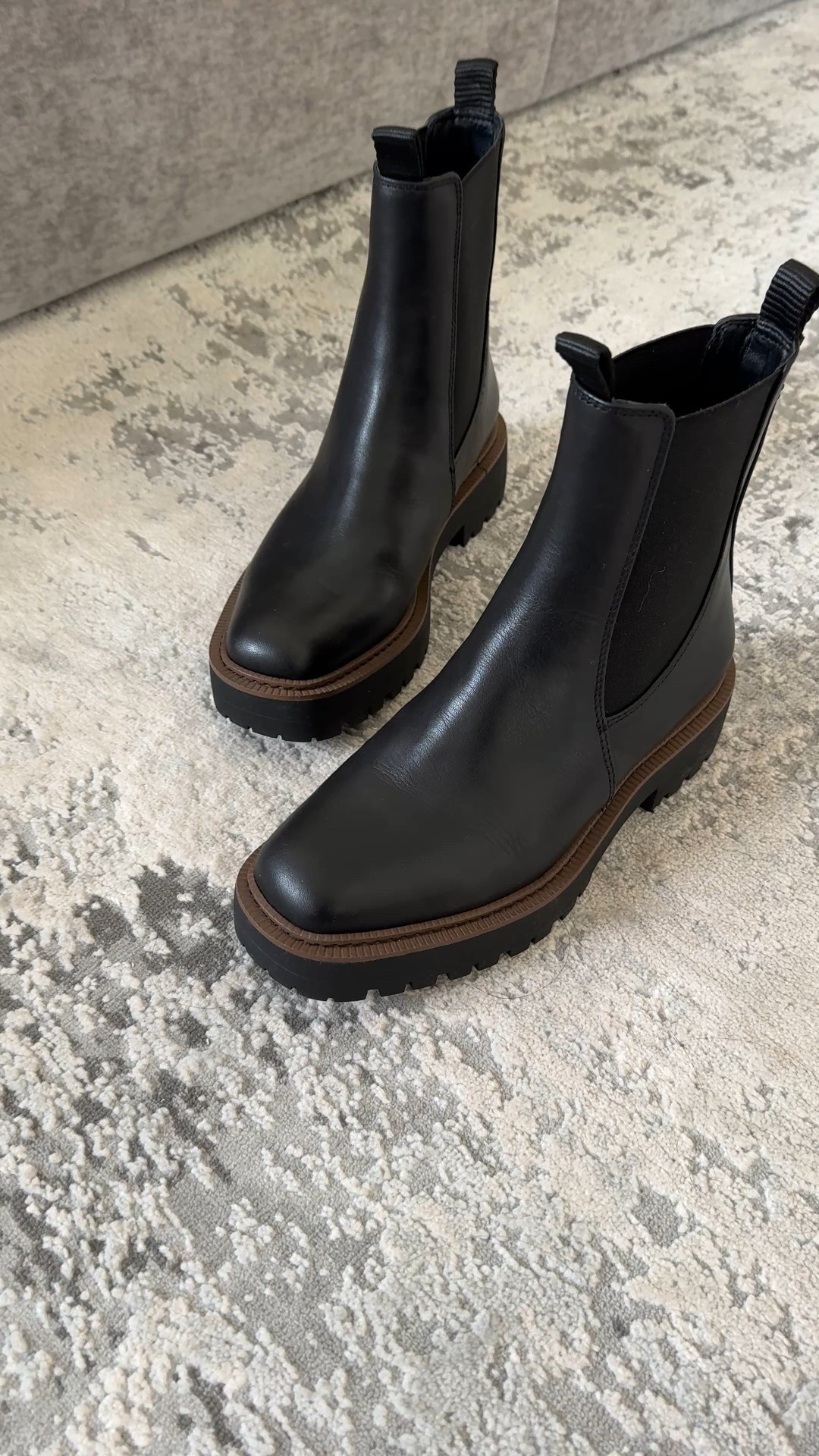 Winter outfit. Winter boots. Waterproof boots. These Chelsea boots still look new after a few years. Leather. True to size; size up if in between. On the narrow side; available in wide width too  

#LTKOver40