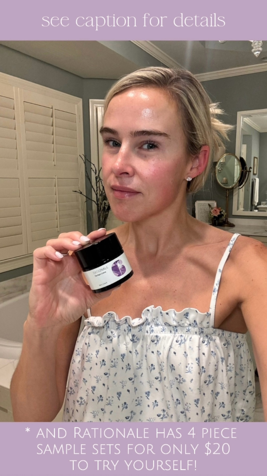 Rationale night crème #6 🤍

 I had never found a retinol product that didn’t dry me out, let alone one that actually hydrates and gives me a morning glow — until this Night Crème by RATIONALE.
RATIONALE is one of Australia’s most renowned skincare brands, created by a cosmetic chemist — and it’s now made its way to the U.S.
This crème is powered by the Vitamin A Complex (Retinol + Retinal) to refine and renew, DNA Repair Enzymes to help visibly correct environmental damage, and a Calming Complex with Australian Botanicals to soothe and strengthen the skin barrier overnight.

It’s my last step before my blue light–blocking glasses and a detox tea with lemon as I binge-watch my shows in bed — and wake up with that signature RATIONALE glow.

#RATIONALE #RATIONALEglow #ad

#LTKBeauty