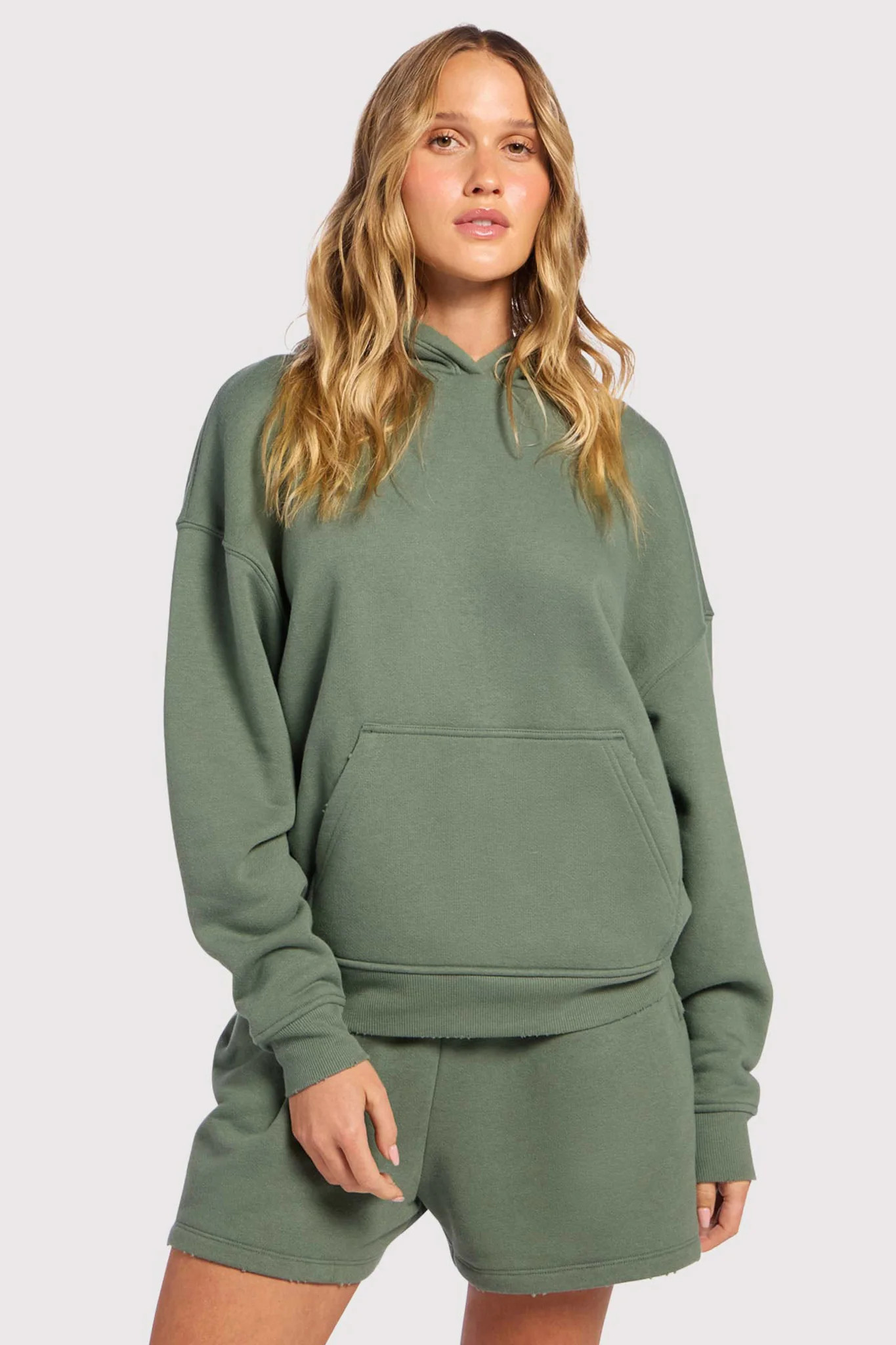 Vintage Fleece Hoodie | Agave | Nuuds US