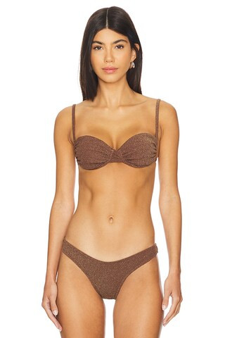LIONESS Lucky Top in Chocolate Shimmer from Revolve.com | Revolve Clothing (Global)